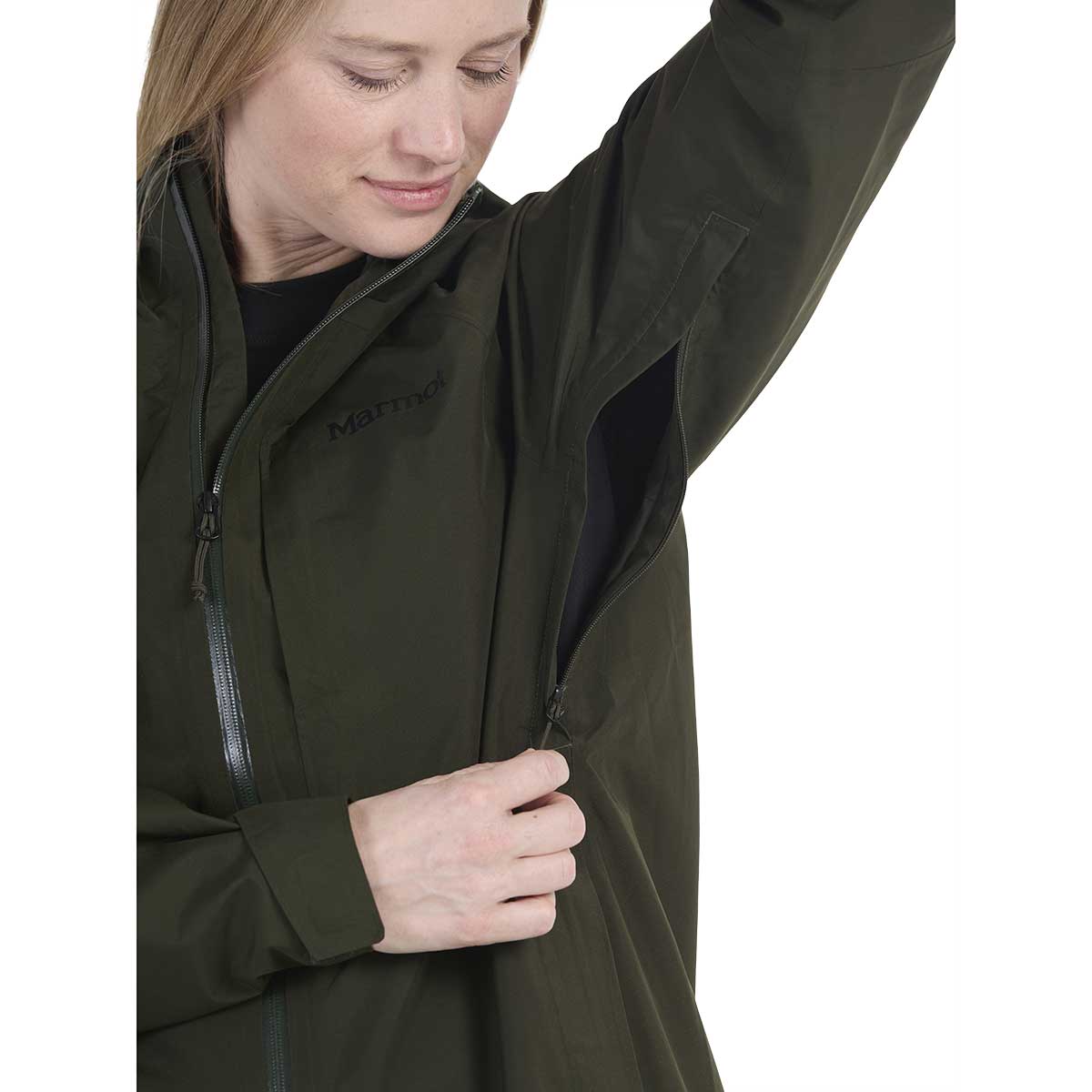 Marmot Waypoint GoreTex Jacket Women's in Rosin Green